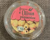 Mängden socker i Olives piquantes