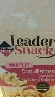 Mängden socker i Leader snack coquillettes jambon crème fraîche