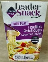 Mängden socker i Leader Snack Nouilles poulet Légumes Poulet