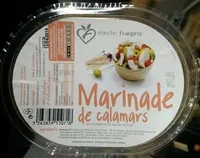 Mängden socker i Marinade de calamars aux poivrons et olives vertes