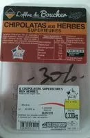 Mängden socker i Chipolatas aux herbes supérieures