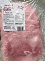 Mängden socker i Jambon cuit supérieur