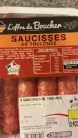 Mängden socker i Saucisses de Toulouse