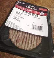 Mängden socker i Steak haché