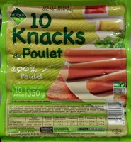 Mängden socker i 10 Knacks de Poulet