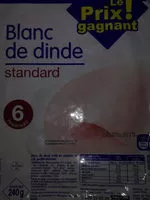 Mängden socker i Blanc de dinde standard