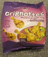 Mängden socker i Grignottes Manchons de Poulet Cuits à l'Indienne