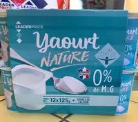Mängden socker i Yaourt nature 0% MG
