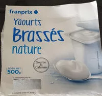 Mängden socker i Franprix yaourt brassé nature