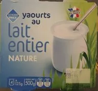 Mängden socker i Yaourts au lait entier nature