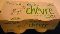 Mängden socker i Yaourts de chèvre nature