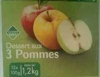 Mängden socker i Dessert aux 3 Pommes