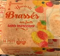 Mängden socker i Yaourts brassés aux fruits sans morceaux