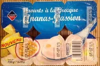 Mängden socker i Yaourts à la Grecque Ananas-Passion