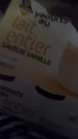 Mängden socker i Yaourt au lait entier saveur vanille