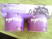 Mängden socker i Yaourts myrtilles