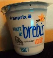 Mängden socker i Yaourt de Brebis au Lait Entier Vanille