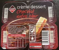 Mängden socker i Crème dessert Chocolat extra Noir