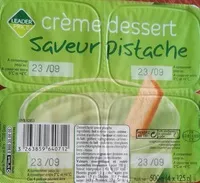 Mängden socker i Créme dessert saveur pistache