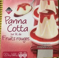 Mängden socker i Panna cotta sur lit de fruits rouges