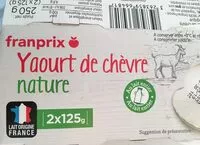 Mängden socker i yaourt nature au lait de chevre bio