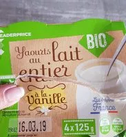 Mängden socker i Yaourt au lait entier à la vanille