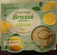 Mängden socker i Dessert végétal brassé saveur citron