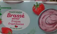 Mängden socker i Brassé végétal fraise framboise