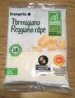 Mängden socker i parmigiano reggiano AOP bio râpé