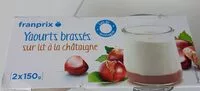 Mängden socker i yaourt brassé lait entier lit châtaigne