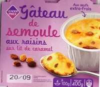 Mängden socker i Gateau semoule aux raisins