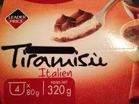 Mängden socker i Tiramisu italien