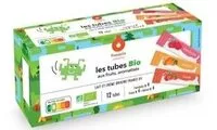 Mängden socker i Tubes bio aux fruits : fraise, framboise, abricot