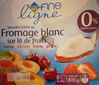 Mängden socker i Fromage blanc sur lit de fruits, Fine Ligne