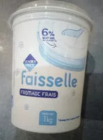 Mängden socker i Faisselle fromage frais