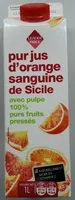 Mängden socker i Pur jus d'orange sanguine de Sicile pressée avec pulpe