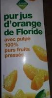 Mängden socker i Pur jus d'orange de Floride pressée avec pulpe