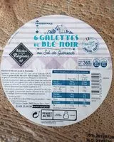 Mängden socker i 6 galettes de blé noir