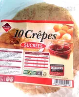 Mängden socker i 10 crêpes sucrées