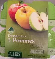 Mängden socker i Dessert aux 3 Pommes