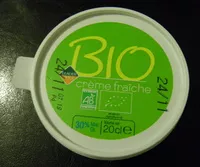 Mängden socker i Crème fraîche Bio (30 % MG)