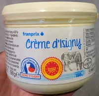 Mängden socker i Crème d'Isigny (40% MG)