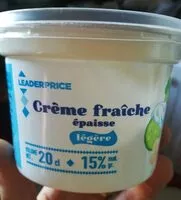 Mängden socker i Crème fraîche épaisse légère