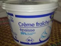 Mängden socker i Crème Fraîche épaisse