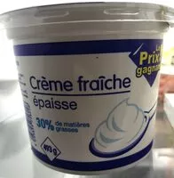 Mängden socker i Crème fraîche épaisse 30% m.g.