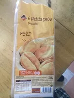 Mängden socker i 6 petits pains précuits