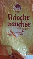 Mängden socker i Brioche tranchée pur beurre aux oeufs frais