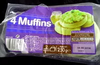 Mängden socker i 4 muffins
