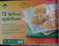 Mängden socker i 12 Tartines Apéritives