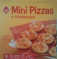 Mängden socker i Mini Pizzas 4 Fromages